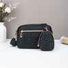 Quilted Crossbody Bag with Detachable Mini Pouch