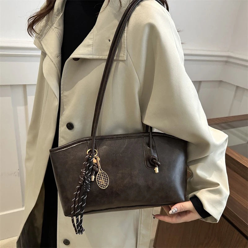 Retro Tote Bag - Large Capacity Casual Shoulder Bag