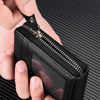 Compact Zipper Card Wallet with Multiple Slots