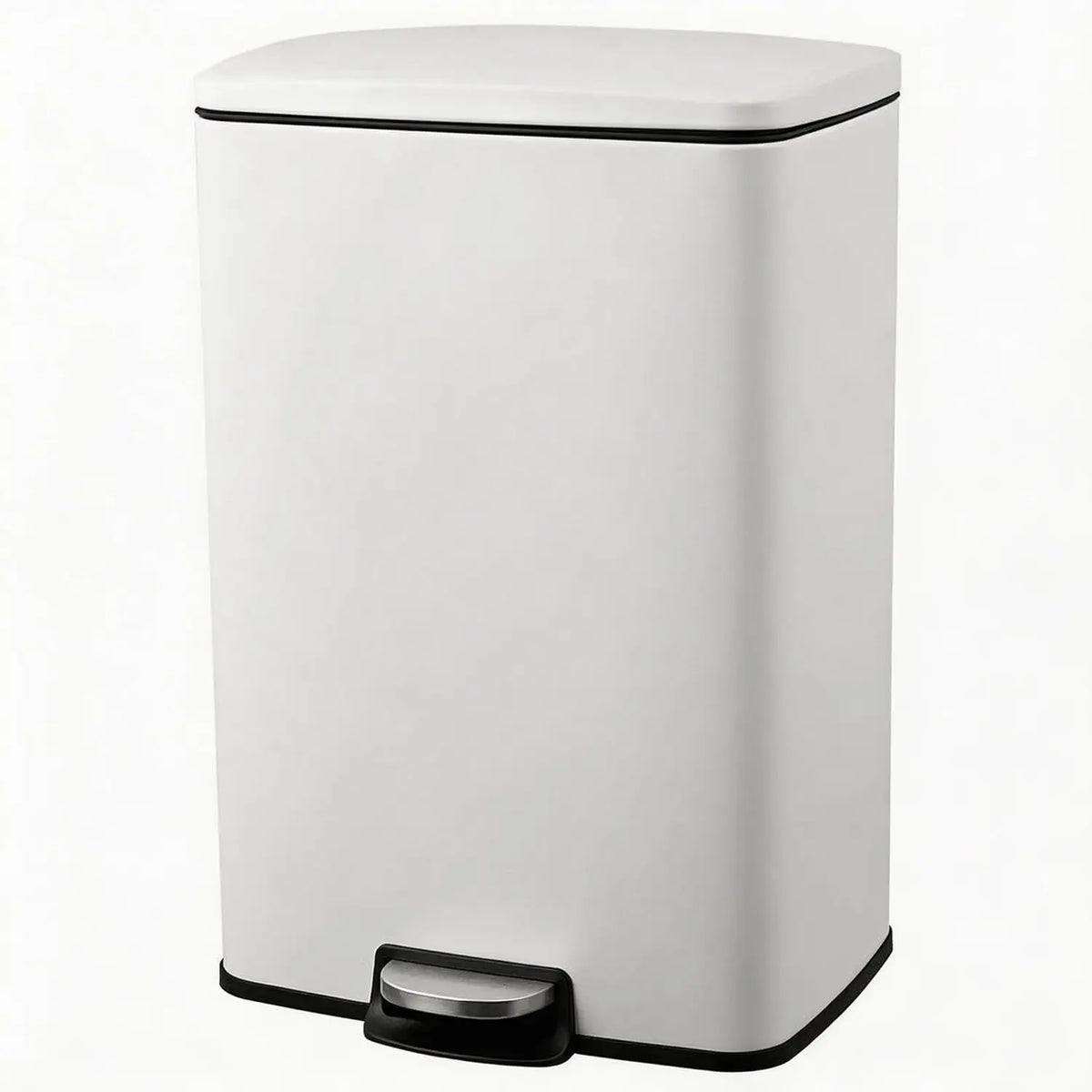 Stainless Steel 13-Gallon Pedal Trash Can with Removable Liner