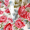 Red Floral Printed Flat Bed Sheet – Soft & Breathable