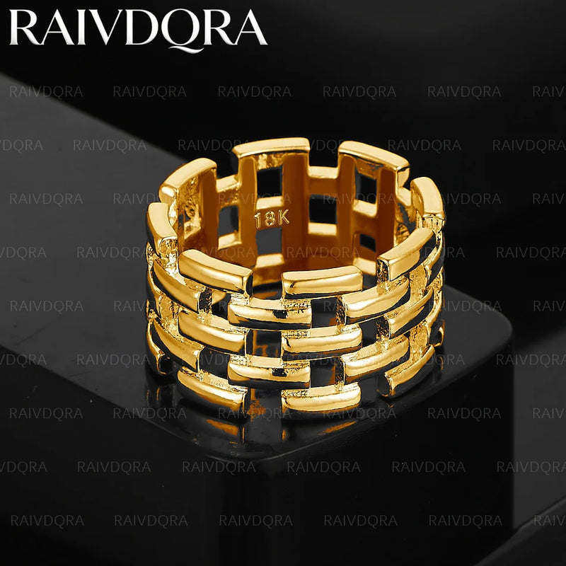 18K Gold Plated Weave Ring