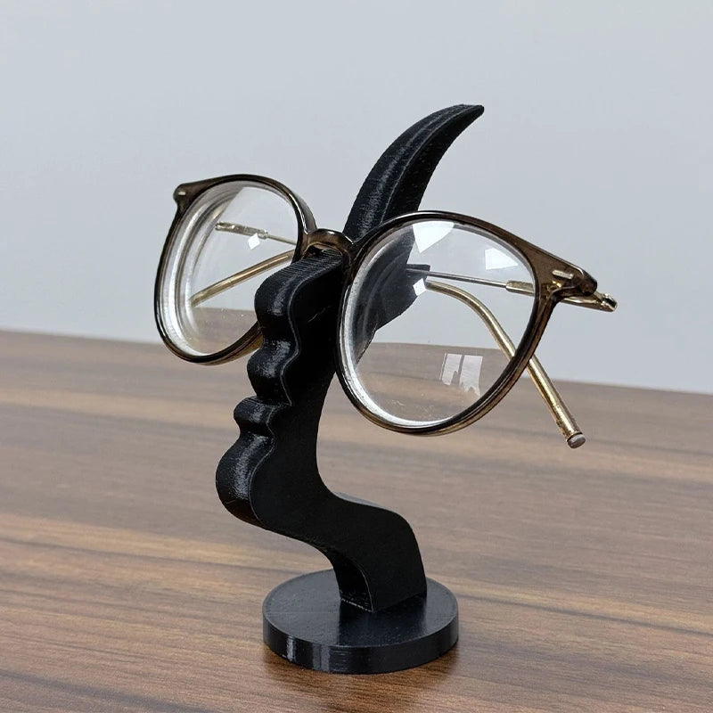 Minimalist 3D Printed Profile Face Eyeglass Holder