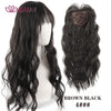 Long Wavy Hair Topper with Clips