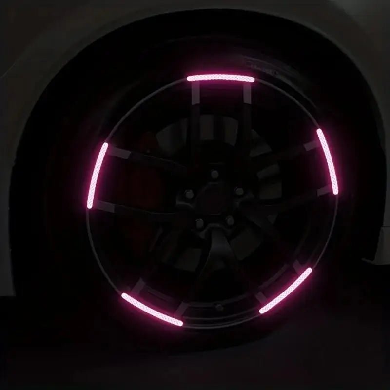 Reflective Tire Rim Stickers for Car Wheels – Glow in Dark