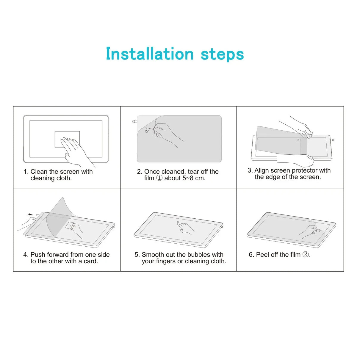 Matte Screen Protector for XPPen Drawing Tablets