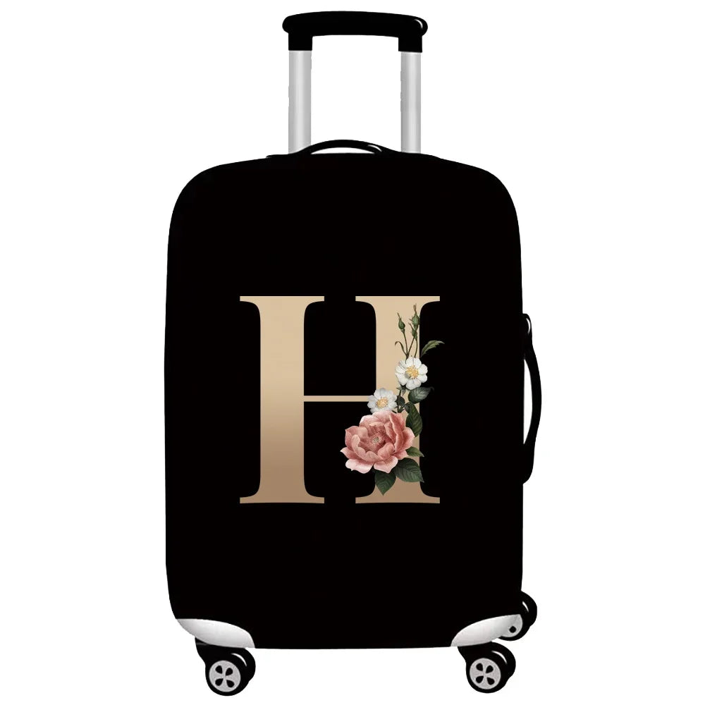 Gold Letter Series Elastic Luggage Cover