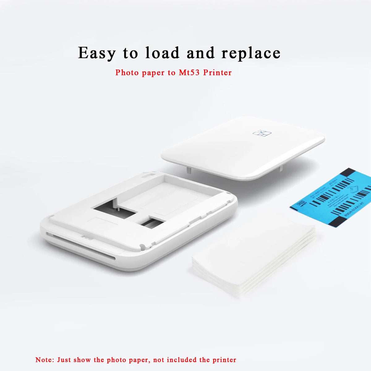 Adhesive-Backed Photo Paper for HP Sprocket & ZINK Printers (2x3")