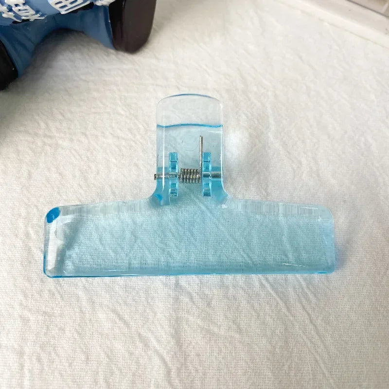 Clear Acrylic Spring Clips - Minimalist Office & School Paper Clips