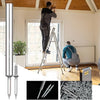 A double head wood nail kit showing various types of nails and a wooden ladder in a workshop setting.