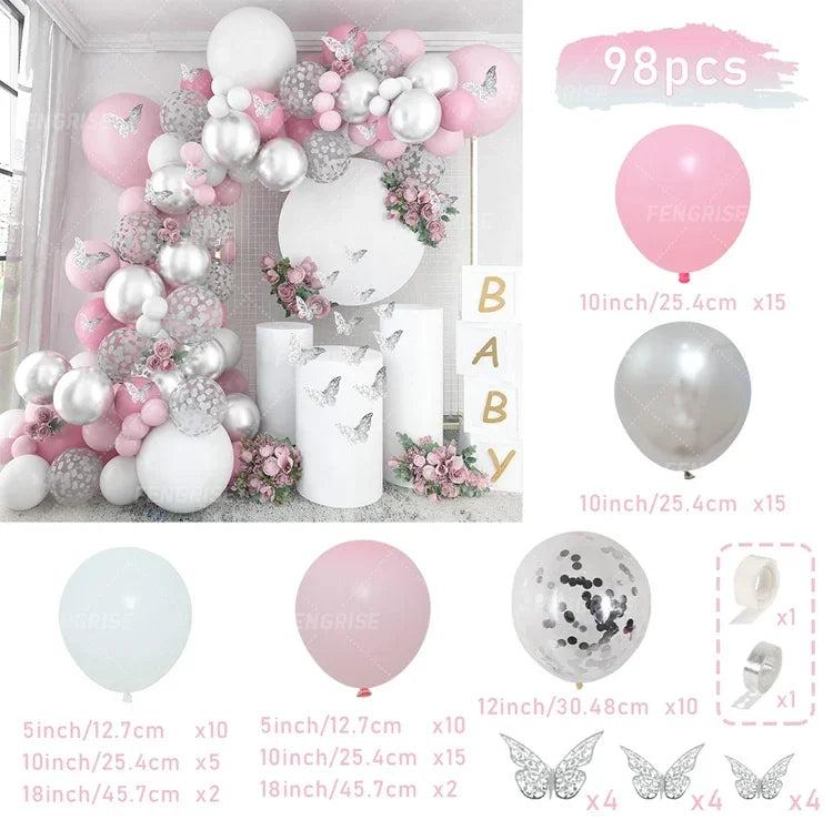 Latex Balloon Garland Arch Kit for Birthday Parties