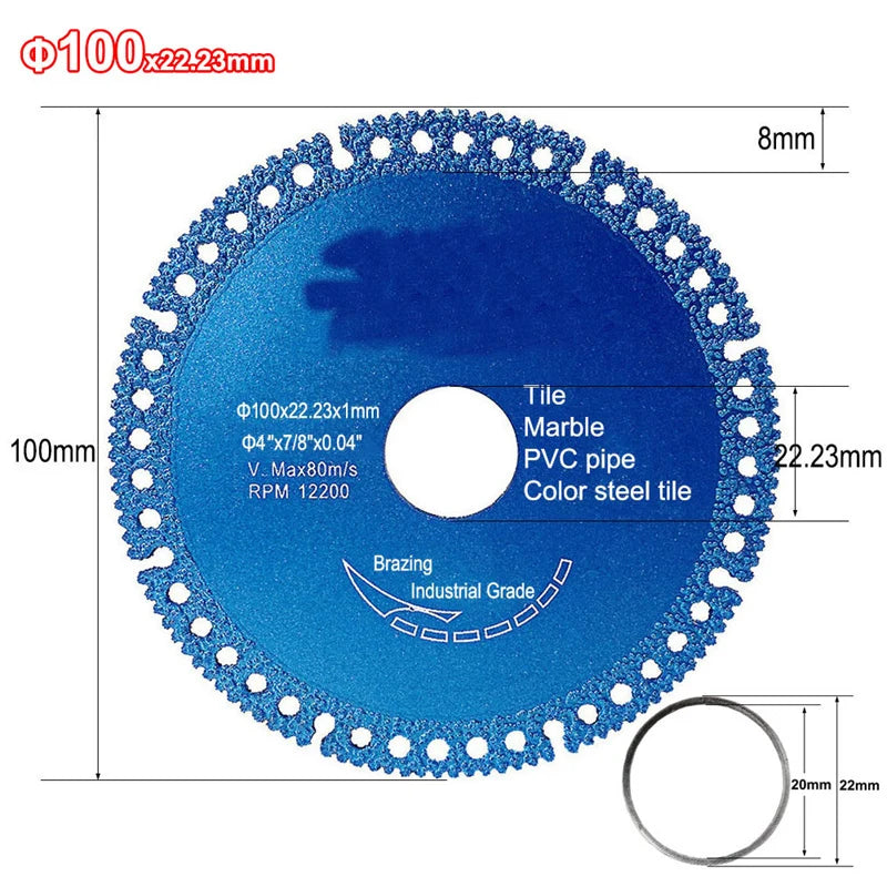 Ultra-Thin Brazed Diamond Cutting Disc