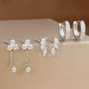 Dainty Square Hoop Earrings Set