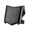 Black electric bike front plate guard with a glossy finish