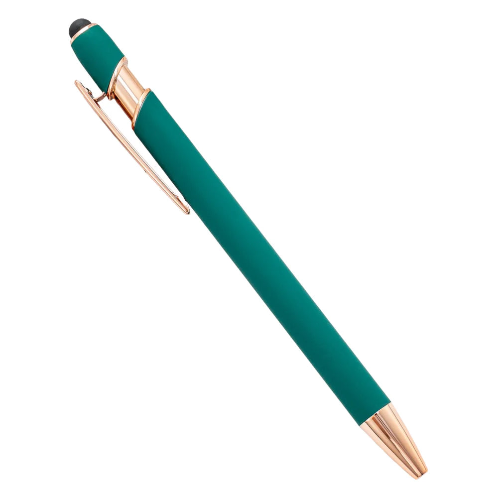 2-in-1 Stylus Pen with Retractable Ballpoint – Pack of 5