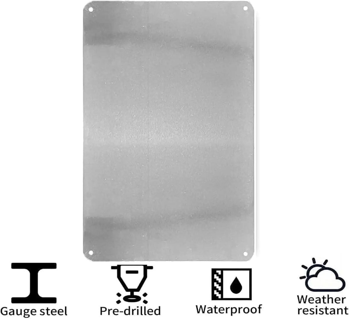Faith-Filled Iron Wall Plaque with Cross Design