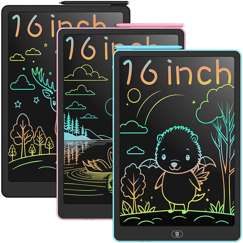 لوحة كتابة LCD للأطفال مقاس 16 بوصة