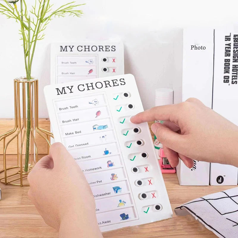 Reusable Kids Chore Chart with Daily Task Checklist