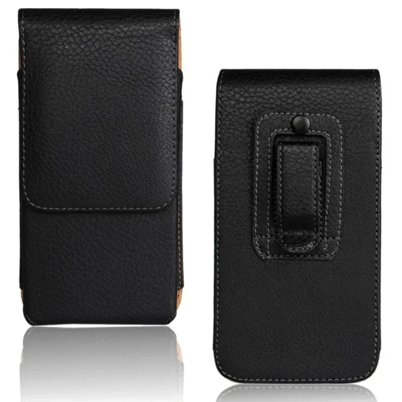 Leather Belt Clip Phone Case with Holster