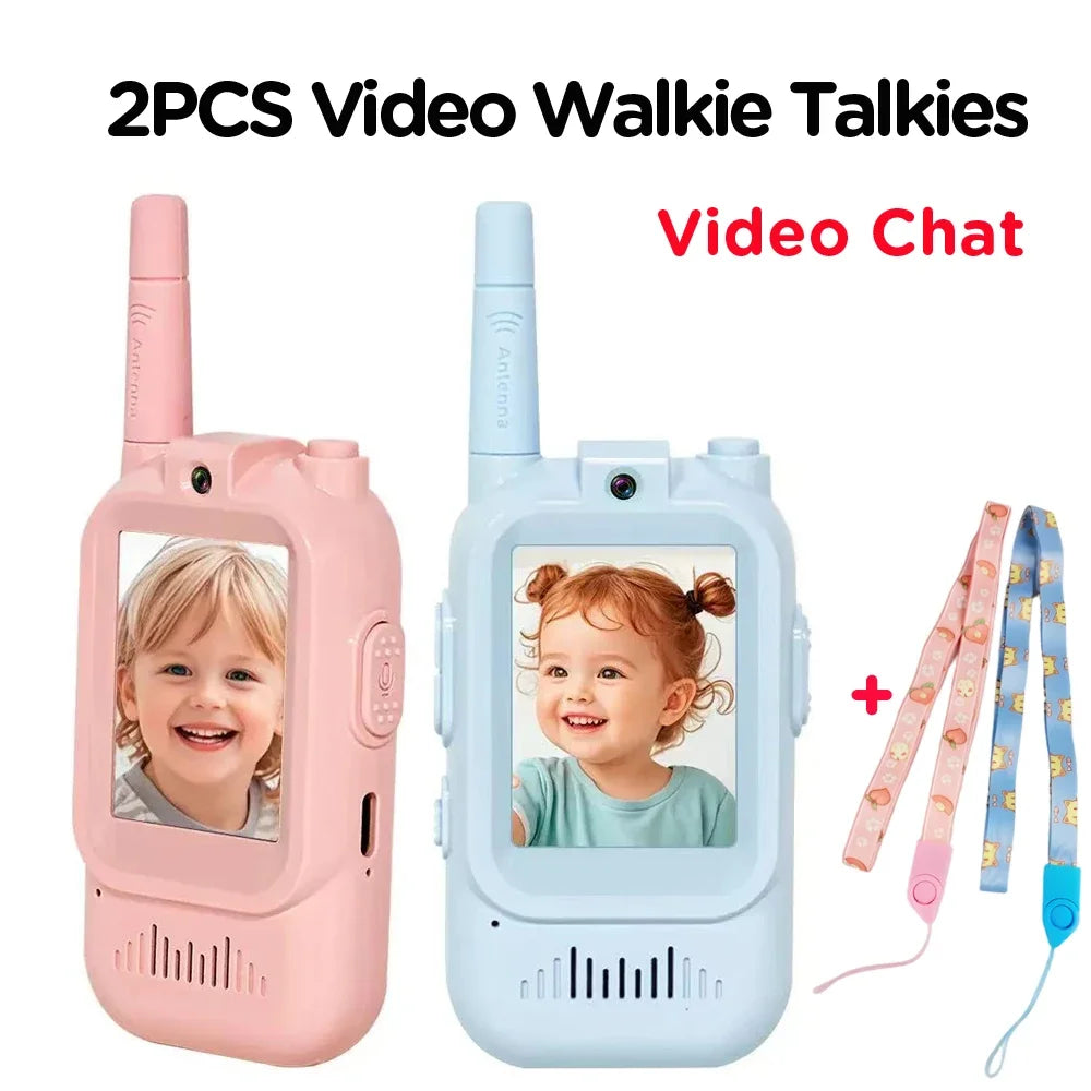 Kids Video Walkie Talkies 2-Pack with Rechargeable Batteries