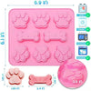 Pet Paw Print Silicone Mold Set for Baking and Treats