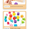 Montessori Wooden Color & Shape Matching Puzzle for Toddlers