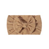 Baby Girl Cotton Headbands with Bows (Set of 3, 4, 6, or 12)