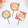 Golden Acrylic Happy Birthday Cake Topper