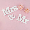 Mr & Mrs Wooden Love Sign Set for Wedding Table Displays