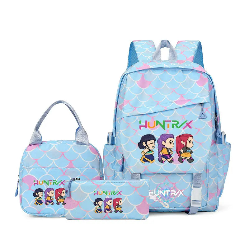 KPop Demon Hunters Backpack Set with Lunch Bag and Pencil Case