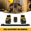 Adjustable Tool Belt with Detachable Pockets for Work and DIY