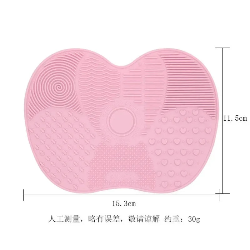 Silicone Makeup Brush Cleaning Mat with Textured Surface
