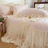 Lace-Embroidered Duvet Cover Set with Pillowcases