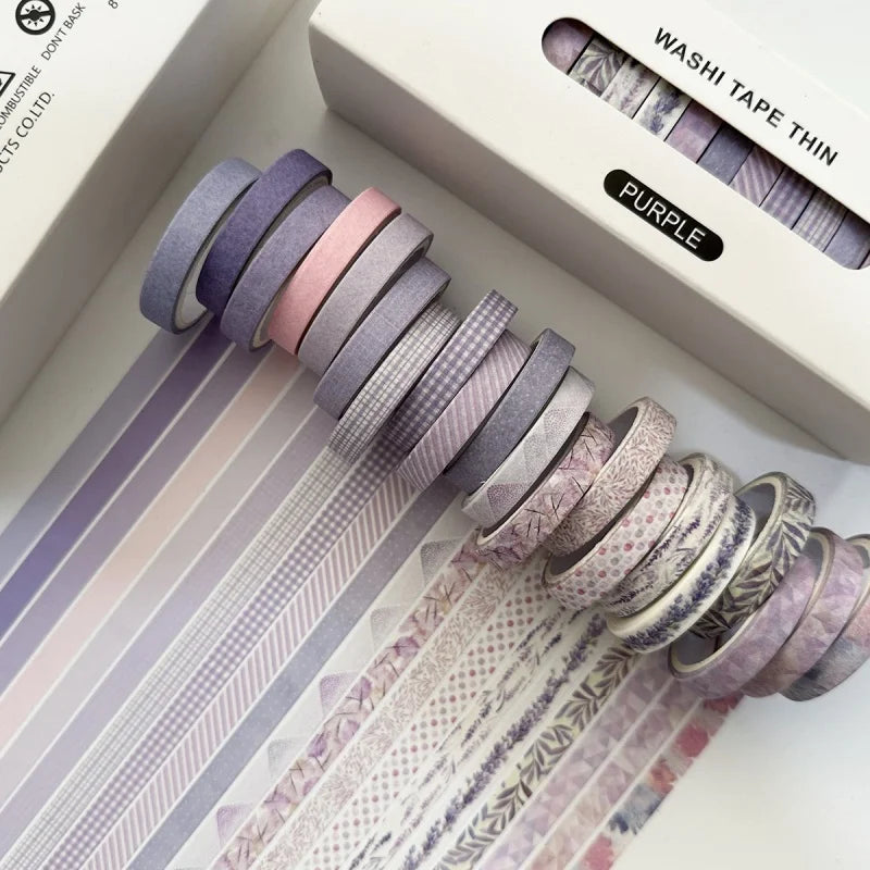 Retro Washi Tape Set – 20 Rolls for DIY Crafting & Journaling