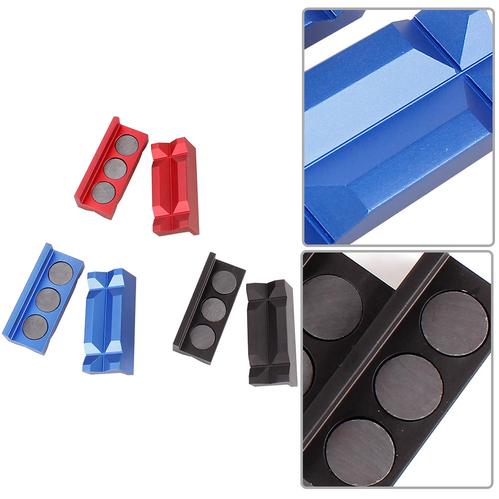 Magnetic Aluminum Vise Jaw Inserts for Machinists