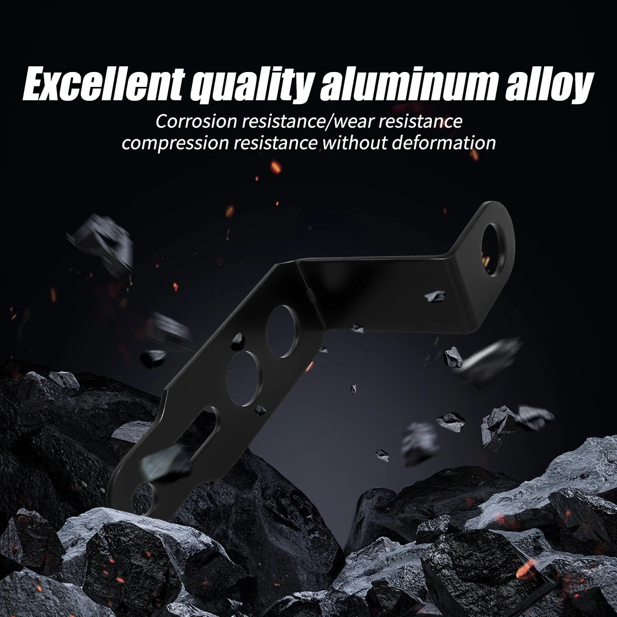 Motorcycle Z-Shaped Mirror Bracket for LED Light Mounting
