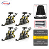 Black automatic retractable T-handle electrophoresis straps with quick release mechanism