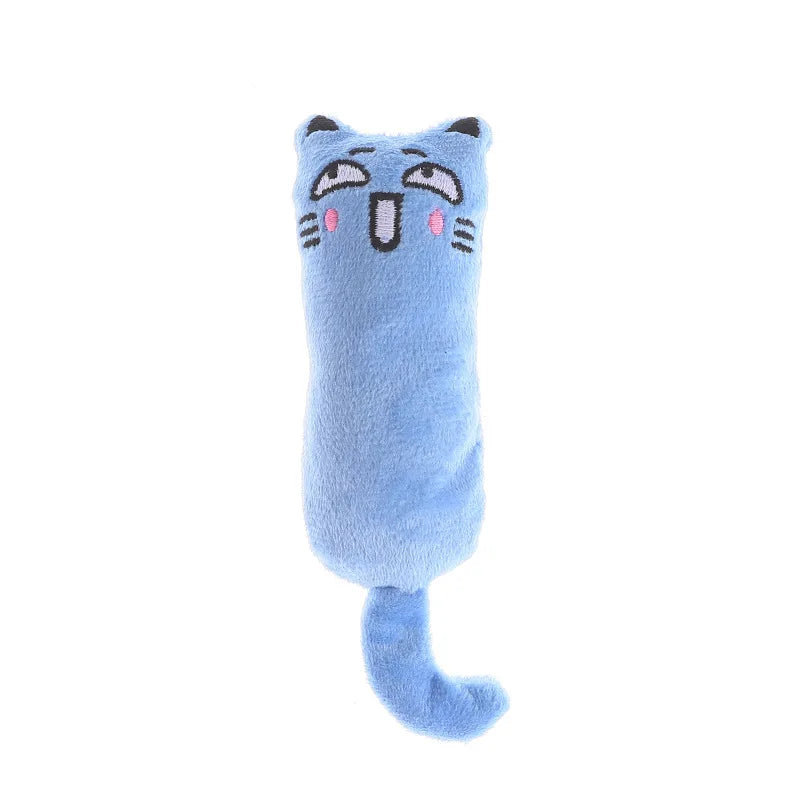 Interactive Plush Cat Toy with Squeaker and Catnip