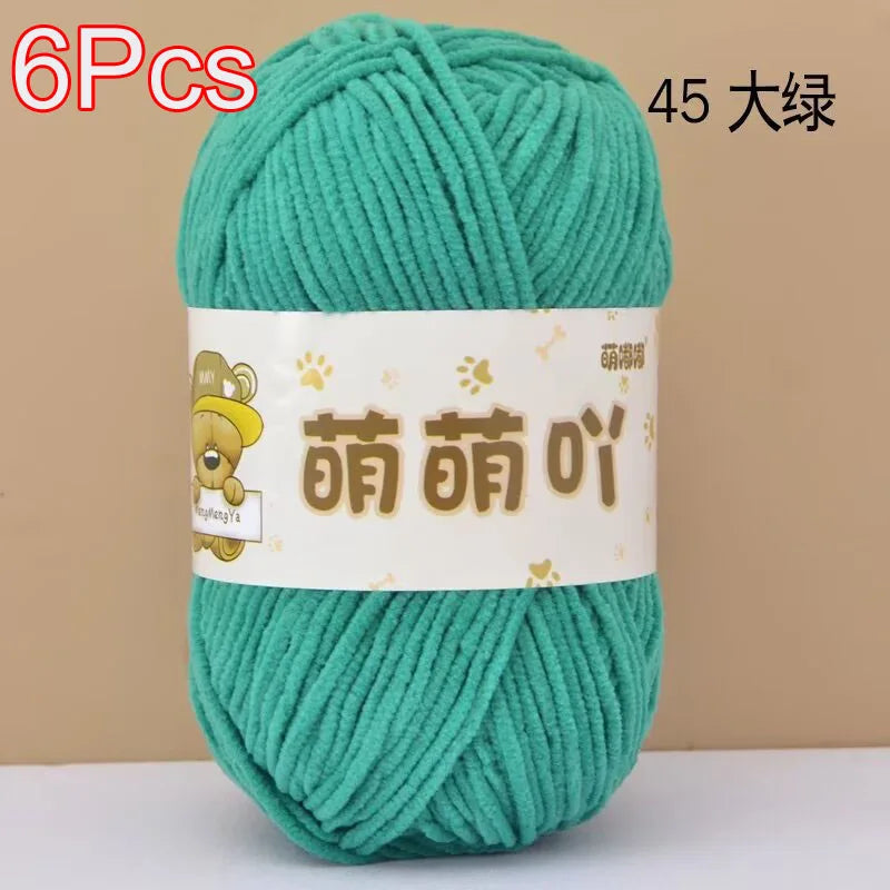 Soft Chenille Yarn for Crocheting and Knitting