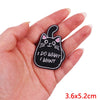 Black embroidery patch of a cat face with whiskers and the text I DO WHAT I WANT on a hand
