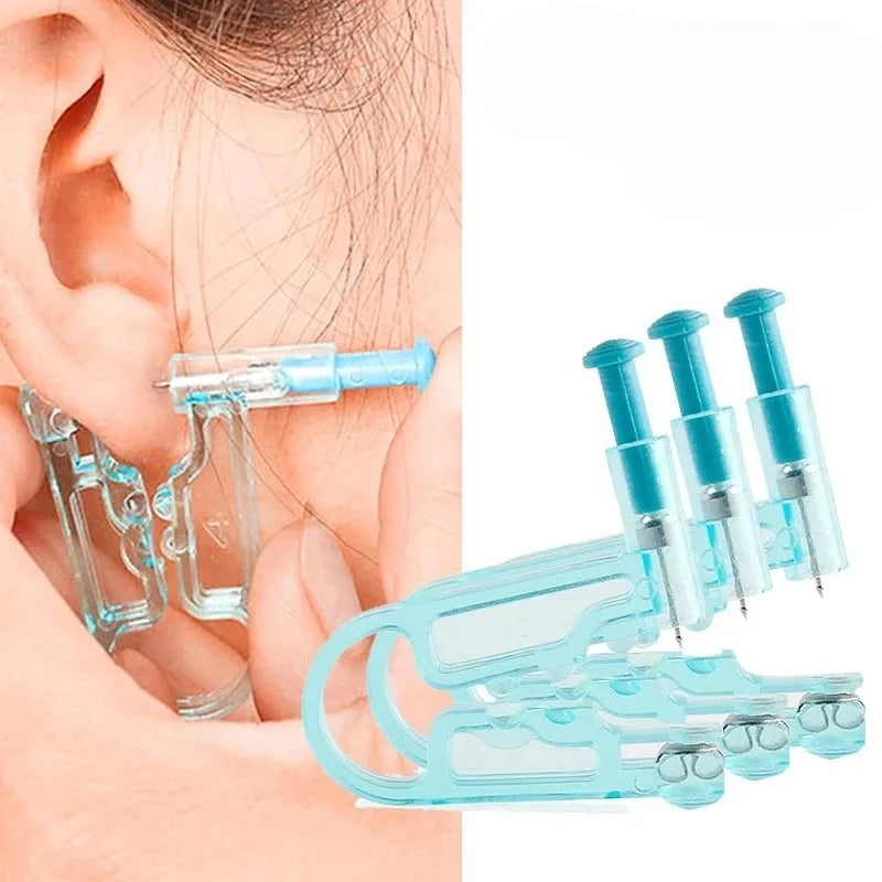 Disposable Ear Piercing Gun Kit with Stainless Steel Studs