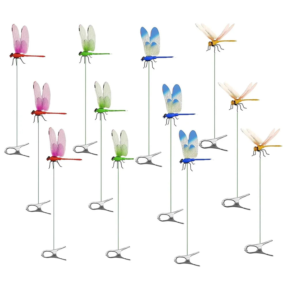 Realistic Dragonfly Clips for Decoration