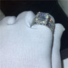 Halo Zircon Statement Ring