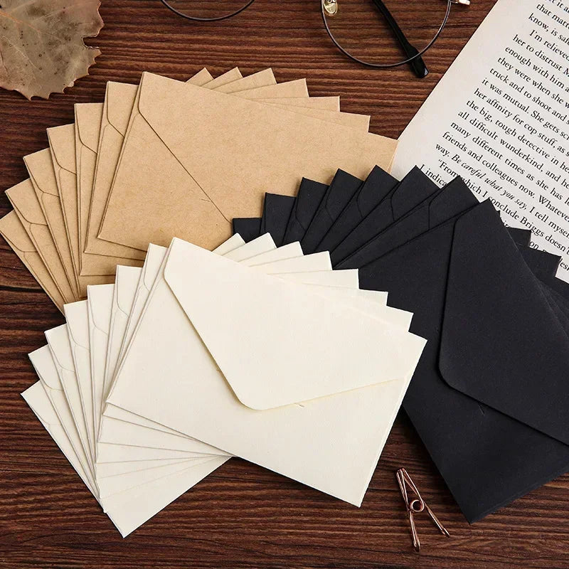 Classic Kraft Paper Envelopes with Window for Weddings & Gifts