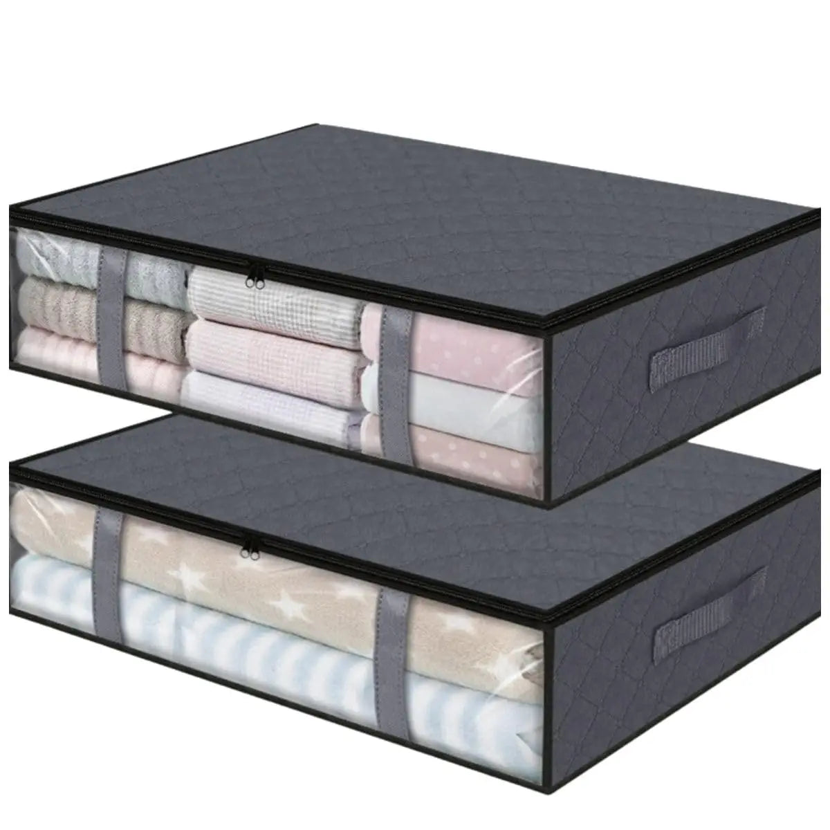 Under Bed Storage Containers with Clear Window (3-Pack)