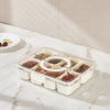 8-Compartment Portable Snack Box with Lid and Handle