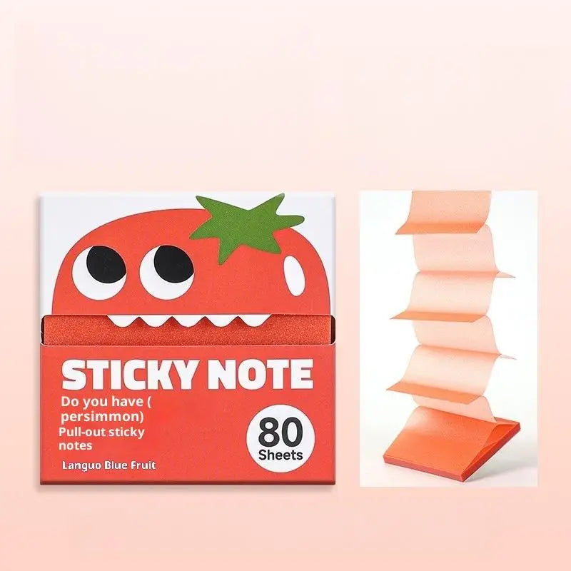 Pearlescent Self-Adhesive Memo Pads with Pull-Out Design