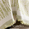 Thick Chenille Sofa Cover with Tassel Fringe — Scratch Resistant & Reversible