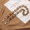Acrylic Handbag Chain with Resin Accents