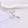 Initial Letter Ring with Zircon Accent